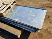9 Sheets Gal Steel each Approx 2.4m x 1.0m