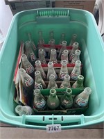 Tub of Pepsi & 7UP Bottles