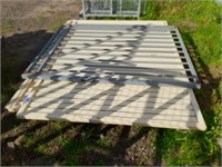 3 Assorted Steel Fence Panels