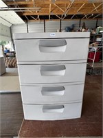 Sterilite 4-Drawer Storage Cabinet 26x19x36