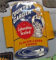 Vintage Country Brand Metal Sign 36.5" X 30.5"