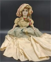 Antique German Boudoir Doll Red Head Composition