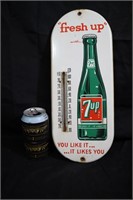Fresh up 7up porcelain thermometer