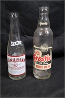 Canadian beverages & Frostie pop bottles