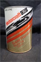 Motorcraft Ford Super premium motor oil can