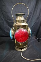 Large brass CPR Piper signal lantern