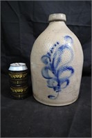 Haxstun Ottman blue flower jug