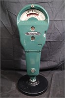 Vintage Park-O-Meter parking meter on stand