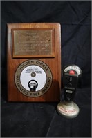 Duncan Miller paperwieght & award for first