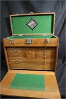 H. Gerstner & sons oak machinists toolbox