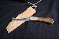 Nova Scotia crooked knife & leather sheath #2