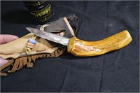 Nova Scotia crooked knife & leather sheath #5