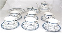 Royal Doulton "Cambridge" Tea Set in Blue