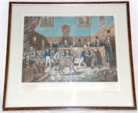 Antique Original Aquatint The Trial of "Bill Burn