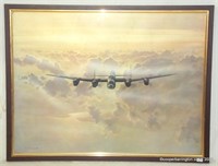 Gerald Coulson Print 'Outbound' Lancaster Bomber.