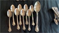 10 sterling silver spoons Gorham 1895 - 6 inch