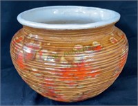 Handmaid vintage ceramic planter pot - 7 inches