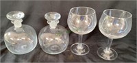 Matching pairs of Brandy decanters - M/S Legend