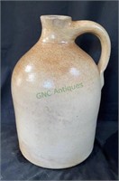 Antique glass crock jug - 11 inches tall by 7