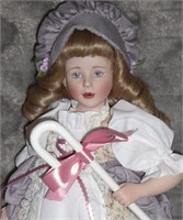 Franklin Mint Heirloom Doll Mary Had A Little Lamb