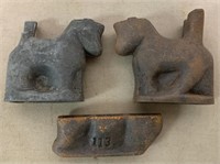 lot of 3 Metal Molds,Horses,Others #113
