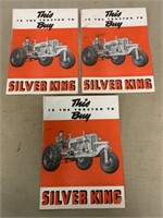 lot of 3 Silver King Tractor Brochures