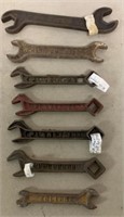 lot of 7 Wrenches,Peerless,Frick,Eclipse,Jr.