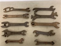 lot of 10 Wrenches Wood,Peerless,Emerson