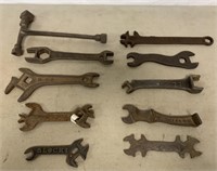 lot of 10 Wrenches,Names unreadable