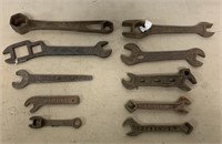 lot of 10 Wrenches Delaval,Bengal,IH,S.A.loose