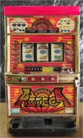 Aztecsa Slot machine Game w/ Coins 32”Hx15”Lx19”W