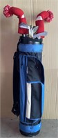 Pro Classics Golf Caddy w/ Clubs Including Golden