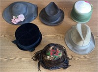Lot of Top Hats (Various Kinds & Sizes)