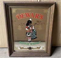 Dewar’s Scotch Whisky Advertisement Sign/Mirror