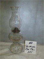 Vintage Glass Hurrican Lamp - Oil Lamp