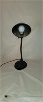 Vintage Hubbell Cast Iron Gooseneck Desk Lamp