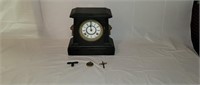 Waterbury Mantle Clock With Lion Head Accents