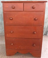 VINTAGE WOOD CHEST OF DRAWERS