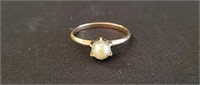 10KT Gold Pearl Ring