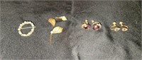 1/20 12KT Gold Filled Brooches and Earrings