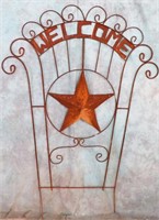 WROUGHT IRON DECORATIVE HOME DISPLAY SIGN