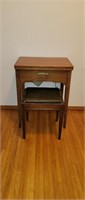 Singer Sewing Machine, Cabinet and Bench