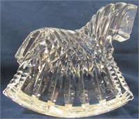 BEAUTIFUL WATERFORD CRYSTAL ROCKING HORSE