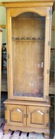 Gun Cabinet, glass door, storage beneath,