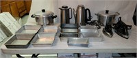 Pots, Baking Pans, Coffee Carafes and Irons
