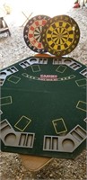 Gaming table top & 2 dart boards