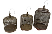 Vintage Wooden Bird Cages