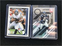 (2) Ladainian Tomlinson Chargers 2002 & 2005 cards
