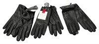 NEW Black Leather Gloves