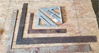 Carpenter squares & aluminum triangles